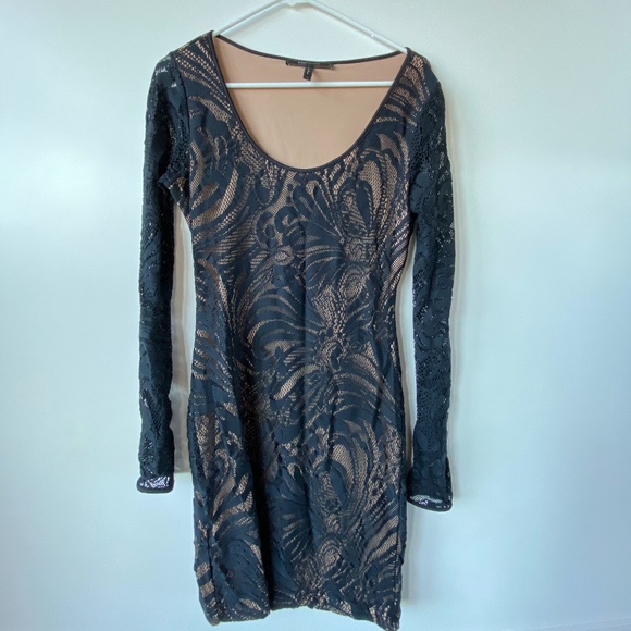 BCBGMaxAzria | Dresses | Black Lace Dress By Bcbg | Poshmark